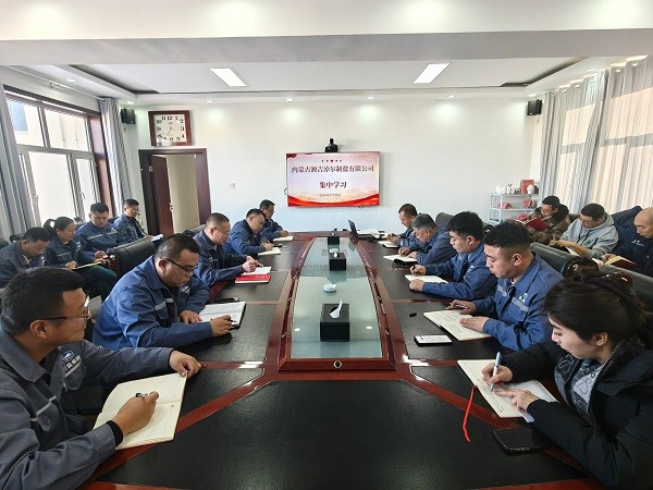 额盐公司组织传达学习二十届中央纪委 五次全会精神